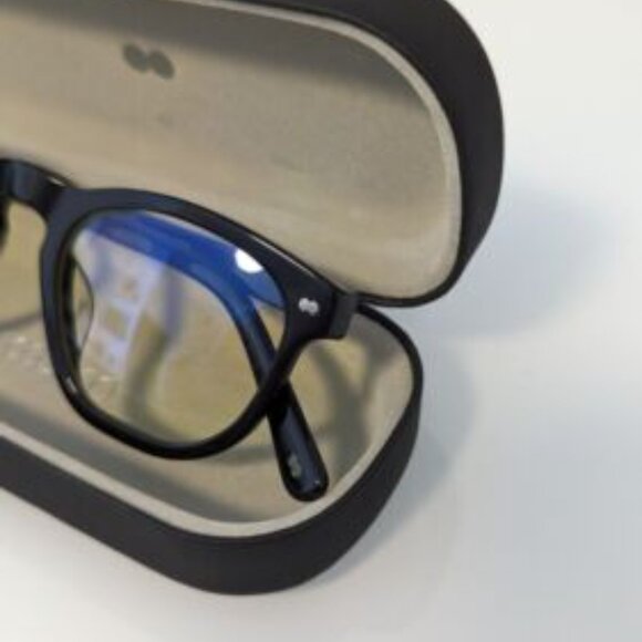 HERMOSA  Christopher Cloos x Tom Brady Blue Light Glasses, Noire NIB - Picture 3 of 6